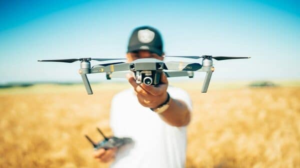 shallow focus photography of quadcopter